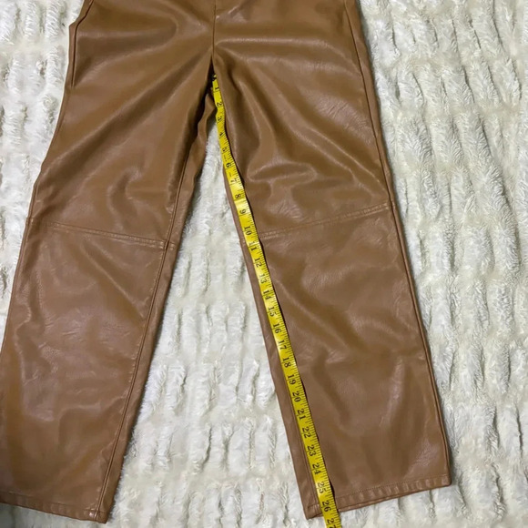 NWT BLANKNYC Women’s Baxter Leather Nude Pants - Picture 13 of 15